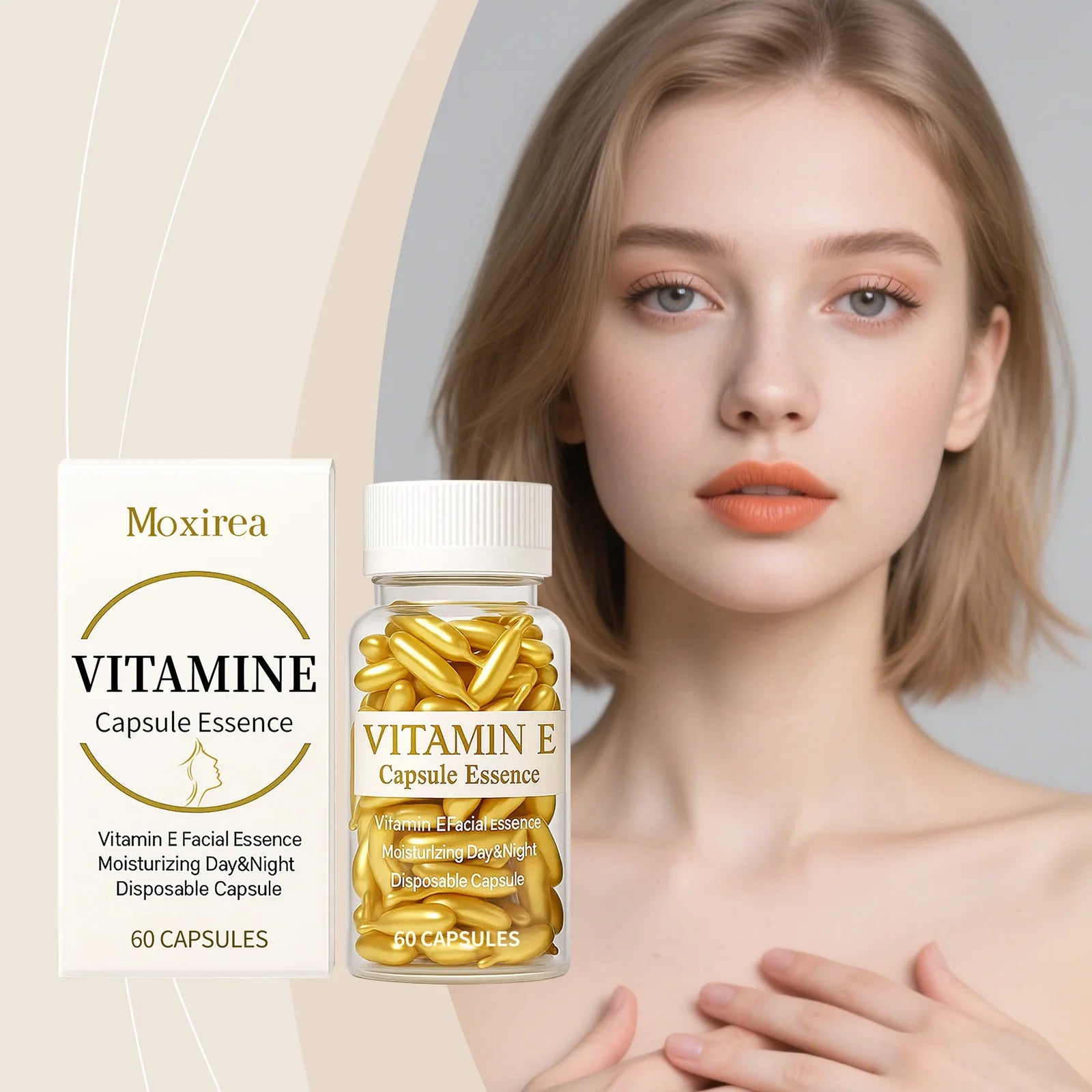 Oriva Luminous Glow: Pure Vitamin E Antioxidant Capsules